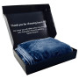 Laura Hill 600GSM Large Double-Sided Faux Mink Blanket- Navy thumbnail 10