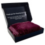 600GSM Large Double-Sided Faux Mink Blanket - Purple thumbnail 7