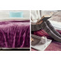 600GSM Large Double-Sided Faux Mink Blanket - Purple thumbnail 5