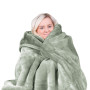 Laura Hill 600-GSM Mink Blanket Queen Size Double-Sided Soft Plush Bed Faux Throw Rug 220 X 240cm Sage thumbnail 1