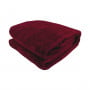 600GSM Large Double-Sided Faux Mink Blanket - Wine Red thumbnail 2