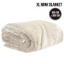 Laura Hill XL Double-Sided Oversized Faux Mink Blanket 305x305cm Beige thumbnail 3