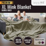 Laura Hill XL Double-Sided Oversized Faux Mink Blanket 305x305cm Olive thumbnail 1