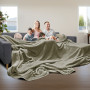 Laura Hill XL Double-Sided Oversized Faux Mink Blanket 305x305cm Olive thumbnail 10