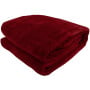 600GSM Large Double-Sided Faux Mink Blanket - Wine Red thumbnail 5
