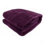 800GSM Heavy Double-Sided Faux Mink Blanket - Purple thumbnail 2