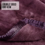 800GSM Heavy Double-Sided Faux Mink Blanket - Purple thumbnail 5