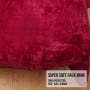 800GSM Heavy Double-Sided Faux Mink Blanket - Red thumbnail 5
