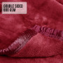 800GSM Heavy Double-Sided Faux Mink Blanket - Red thumbnail 4