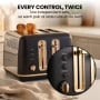 Morphy Richards Ascend Soft Gold Kettle Toaster Set 1.5L Electric Jug & 4-Slice Toaster Satin Black thumbnail 8