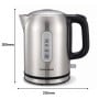 Morphy Richards Equip Stainless Steel Kettle and Toaster Set, 1L Jug Kettle & 4 Slice Long Slot Toaster Breakfast Pack thumbnail 4