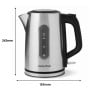 Morphy Richards Equip Stainless Steel Kettle and Toaster Set - 1.7L Jug Kettle & 2 Slice Toaster Breakfast Pack thumbnail 4