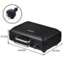 Morphy Richards MREMP4TNM Titanium 900W Multipress Jaffle Panini Waffle Pie 4 Plates Non-Stick Press Sandwich Maker thumbnail 3