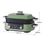 Morphy Richards 3L Non-stick Multifunction Electric Cooker Pan Green thumbnail 3