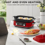 Morphy Richards 3L Non-Stick Multifunction Electric Cooker Pan in Red thumbnail 4