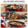 Morphy Richards 3L Non-Stick Multifunction Electric Cooker Pan in Red thumbnail 5