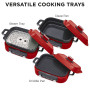 Morphy Richards 3L Non-Stick Multifunction Electric Cooker Pan in Red thumbnail 7