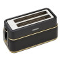 Morphy Richards Signature Soft Gold Matte Black 4 Slice Toaster with Long Slots thumbnail 2