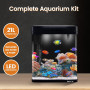 21L Complete Aquarium Kit With Bio Filter System LED Kit Curved Design thumbnail 11