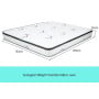 Laura Hill 32cm King Size Pocket Spring Mattress - Plush Euro Top, 5-Zone Support & High-Density Foam thumbnail 3
