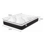 Laura Hill King Single Mattress Plush Euro Top Layer 5-Zone Pocket Spring Support Hypoallergenic thumbnail 6