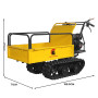 Centurion Petrol Tracked Wheelbarrow Dumper 212cc 7HP with Extendable Steel Hopper thumbnail 3