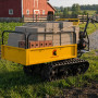 Centurion Petrol Tracked Wheelbarrow Dumper 212cc 7HP with Extendable Steel Hopper thumbnail 14