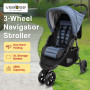 Veebee 3-Wheel Navigator Stroller - Glacier thumbnail 11