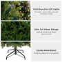 Christabelle 2.3m 7.5ft Bellewood Fir Christmas Tree Pre Lit Multi Function LED Foot Pedal Power Connect Hinged thumbnail 6