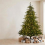 National Tree Company 2.7m 9ft Bellewood Fir Christmas Tree Pre Lit Multi Function LED Foot Pedal Power Connect Hinged thumbnail 2