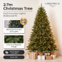 National Tree Company 2.7m 9ft Bellewood Fir Christmas Tree Pre Lit Multi Function LED Foot Pedal Power Connect Hinged thumbnail 13