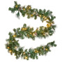 Christabelle 2.7m Christmas Garland Bayville Pine Cones with LED Lights Tree Decoration Ornament thumbnail 1