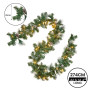 Christabelle 2.7m Christmas Garland Bayville Pine Cones with LED Lights Tree Decoration Ornament thumbnail 3
