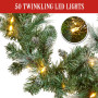 Christabelle 2.7m Christmas Garland Bayville Pine Cones with LED Lights Tree Decoration Ornament thumbnail 5