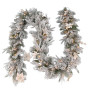 Christmas Garland with Lights- 274cm Frosted Colonial thumbnail 1