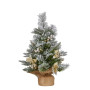 2ft Christmas Tree with Lights- Potted Frosted Colonial thumbnail 2