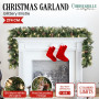 Christabelle 2.7m Christmas Garland with LED Lights Glittery Snow Bristle Tree Decoration Ornament thumbnail 6