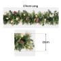 Christabelle 2.7m Christmas Garland with LED Lights Glittery Snow Bristle Tree Decoration Ornament thumbnail 2