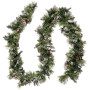 Christabelle 2.7m Christmas Garland with LED Lights Glittery Snow Bristle Tree Decoration Ornament thumbnail 3