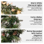 Christabelle 2.7m Christmas Garland with LED Lights Glittery Snow Bristle Tree Decoration Ornament thumbnail 4
