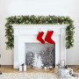 Christabelle 2.7m Christmas Garland with LED Lights Glittery Snow Bristle Tree Decoration Ornament thumbnail 5