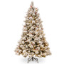 7.5foot 229cm Snowy Bedford Christmas Tree 1012 tips 800 LED Lights thumbnail 1