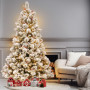 7.5foot 229cm Snowy Bedford Christmas Tree 1012 tips 800 LED Lights thumbnail 6