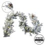 Christabelle 2.7m Christmas Garland Snowy with Lights Dorchester Tree Decoration Ornament thumbnail 2