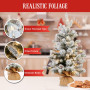 National Tree Company 61cm Snowy Dorchester Prelit Tabletop Christmas Tree thumbnail 7