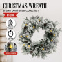 Christabelle 61cm Snowy Christmas Wreath with LED Lights Dorchester Front Door Decoration Ornament thumbnail 6
