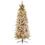 Christabelle Snowy Dorchester Pencil 2.3m 7.5ft Christmas Tree Pine Cone LED thumbnail 2
