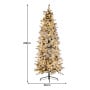 Christabelle Snowy Dorchester Pencil 2.3m 7.5ft Christmas Tree Pine Cone LED thumbnail 3