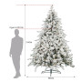 Christabelle 9ft Christmas Tree with Twinkle Lights- Snowy Dorchester thumbnail 3