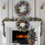Christabelle 2.7m Christmas Garland Snowy with LED Lights Stamford Spruce Tree Decoration Ornament thumbnail 7
